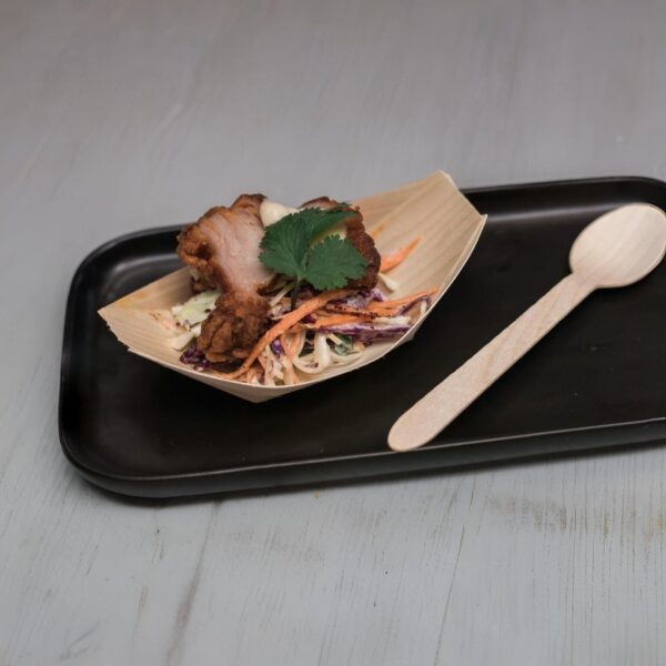 Karaage chicken – fried Japanese sake marinated chicken bits, dill aioli and Vietnamese slaw