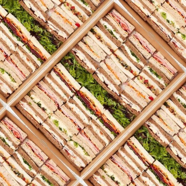 Platter - Classic Finger Sandwiches (30 pieces) - with various gourmet fillings