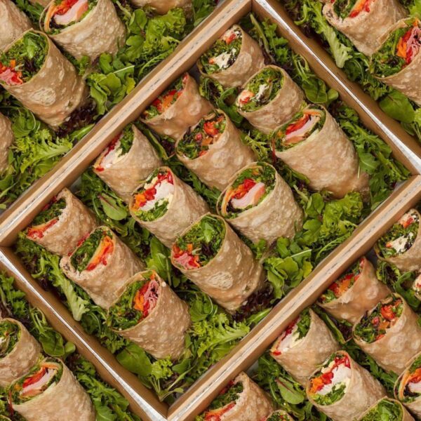 Gluten Free Wrap with gourmet fillings Platter Box