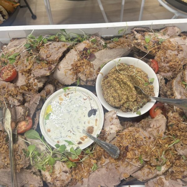 Cold Herb Rolled Leg of Lamb Platter Box, Serves 10-15