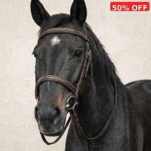 English Cavesson Snaffle Bridle With Reins
