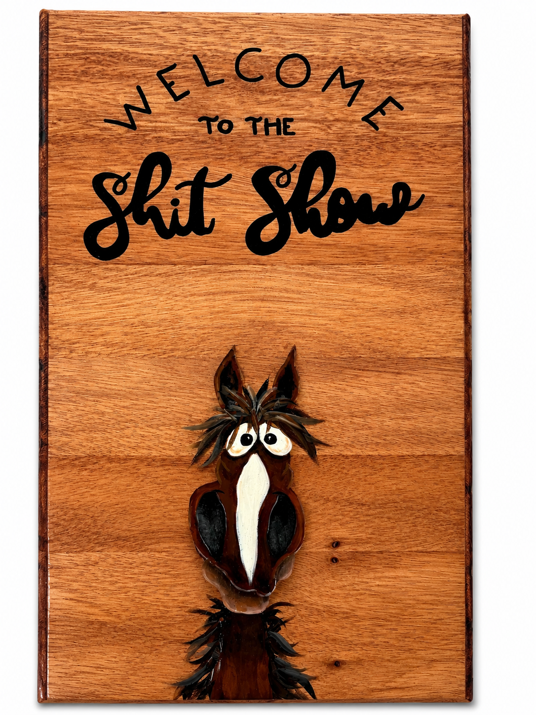 "Welcome to the Shit Show" Hanging Sign — Wholesale Horsewear House